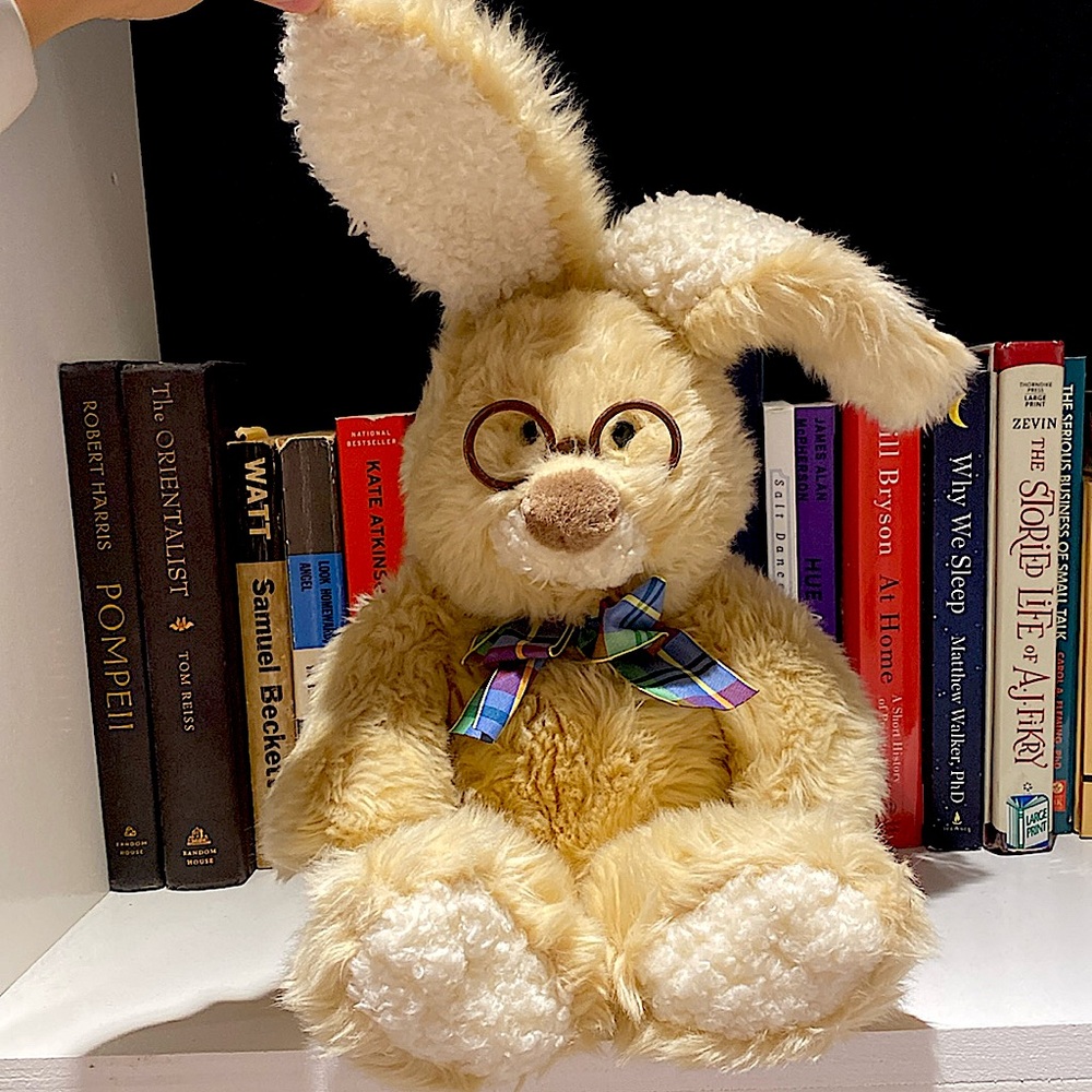 FINAL SALE!! GUND Fluffy Soft Bunny with Glasses Bunny Gift